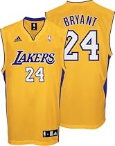 Kobe Bryant Los Angeles Lakers Gold Youth Replica Adidas NBA Jersey