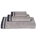 Thomas O'Brien Cloak Gray/Fighter Pilot Blue Reversible 3-pc. Towel Set