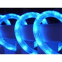 25Ft Rope Lights; 3Wires Neon Blue LED Rope Light Kit; Christmas Lighting; outdoor rope lighting