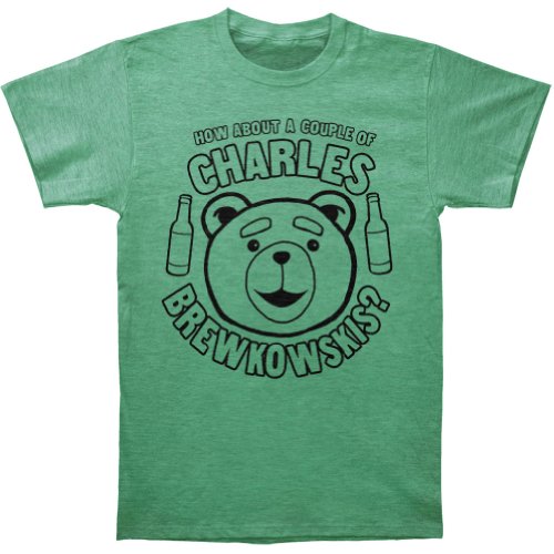 Ted Men's Charles Brewkowskis? Slim Fit T-shirt Green