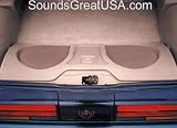 Q-Logic Custom Sub Enclosure for Chevy Camaro / Pontiac Firebird Holds 2-10