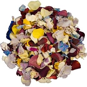 1 pint of Freeze Dried Rose and Hydrangea Petals Confetti Mix from InterPetal the Petal Experts