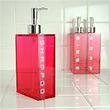b.c.l アクリルバイサイド ディスペンサー Shampoo レッド 5245