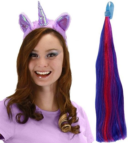 Bundle - 2 items: My Little Pony Twilight Sparkle Purple Headband Ears and Tail Set