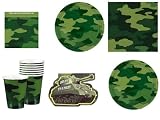 Camouflage Military Party Pack for 16 Guests