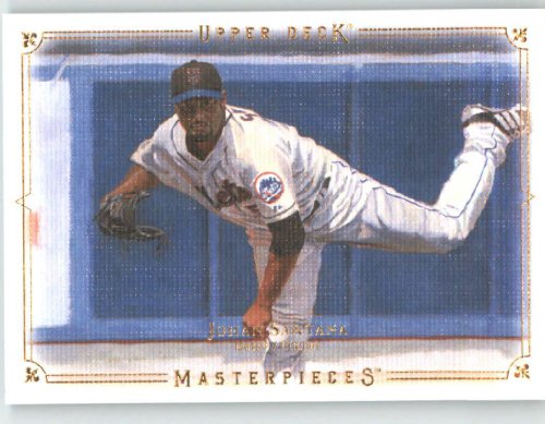 2008 Upper Deck / UD Masterpieces #55 Johan Santana - New York Mets (Baseball Cards)