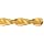 Chicago Latrobe 120DHT High-Speed Steel Long Length Drill Bit, TiN Coated, Round Shank with Tang, Parabolic Flute, 135 Degree Notched Point