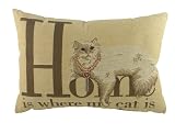 Evans Lichfield Homely Cat Cushion, 18 x 13 inch