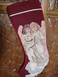 Gorgeous Handmade Christmas Wool Needlepoint Stocking H