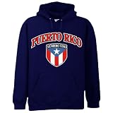Puerto Rico Flag Crest Hoodie, Puerto Rican Numero Uno Sweater, International Soccer Sweatshirts (Many Colors Available)