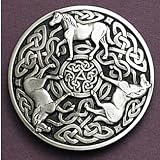 CELTIC KNOT HORSES Belt Buckle Irish Gothic Ireland St. Patrick's Day