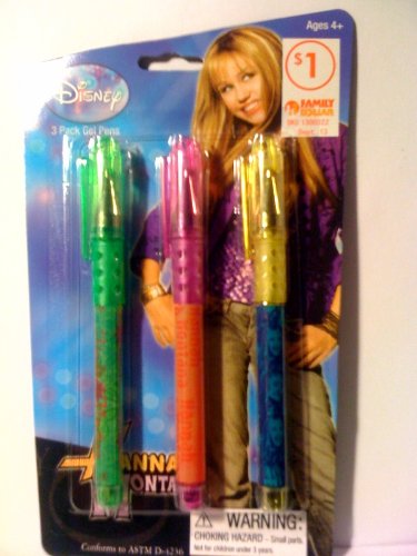 Disney's Hannah Montana Gel Pens (3 pack)