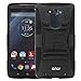E LV Holster Case for Moto Droid Turbo Case - Dual Layer Armor Defender Protective Case Cover with Kickstand and Belt Swivel Clip for Droid Turbo XT1254 Model - Black