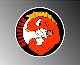 HELLFISH SIMPSONS CAR DECAL BUMPER STICKER 4x4