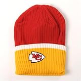 Kansas City Chiefs Officially Licensed NFL Reebok Youth Size Cuffed Knit Hat (best fit for ages 7 - 14)