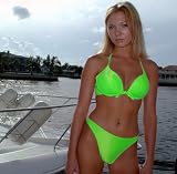 Brilliant Lime California Style Bikini Bottom