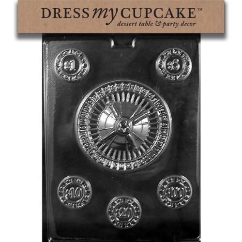 Dress My Cupcake DMCJ101A Chocolate Candy Mold, Casino for Specialty Box Part