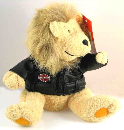 51bWYDXbnFL Harley Davidson Stuffed King Lion with Harley vest. Measures 7 inches high sitting. Authentic Licensed Harley Davidson. 20102