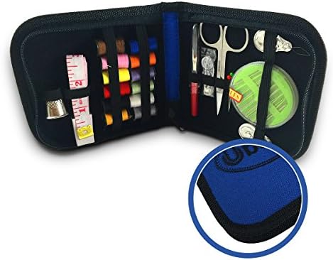 Ultimate Sewing Kit Supplies- Perfect for Home, Travel and Emergencies - Ideal for Children and Adults - Includes Premium Hand Sewing Set Inside a Convenient Carrying Case - Be Prepared for Any Sewing Emergency