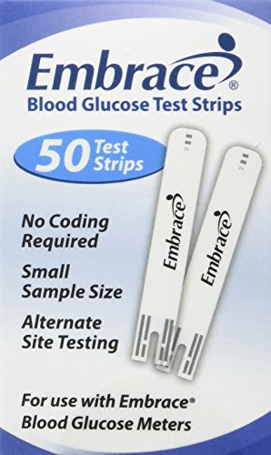 Embrace Blood Glucose Test Strips 50/bx Case of 12
