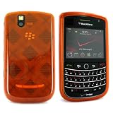 For Blackberry Tour 9630 Crystal Skin Case Orange Argyl