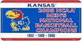 Kansas Jayhawks NCAA Basketball Champions License Plate
