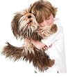 Plush Shaggy Dog Puppet 16"