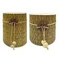 Segrass Wrapped Pillar Candle - Unscented