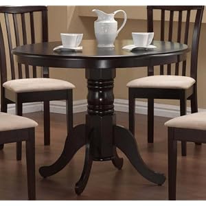 Cappuccino 40 Round Dining Table – Coaster 101081\”