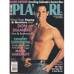 Playgirl Magazine February 1995: DON DIAMONT hot and bothered; MARK CHESNUTT country confidential