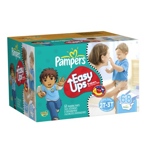 Pampers Easy Ups Boys Size 2T-3T Diapers Big Pack 68 Count