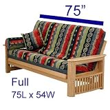 Leather Look Espresso futon cover Full 705