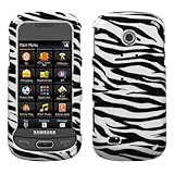 MyBat Samsung Eternity II Phone Protector Cover - Zebra Skin
