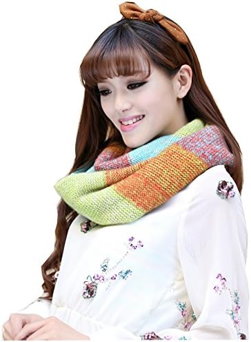 MrSleeper Fall Winter Warm Soft Thick Woollen Infinity Scarf Loop Multi-color