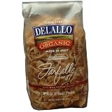 DeLallo Organic Whole Wheat Farfalle #87, 16-Ounce Units (Pack of 16)