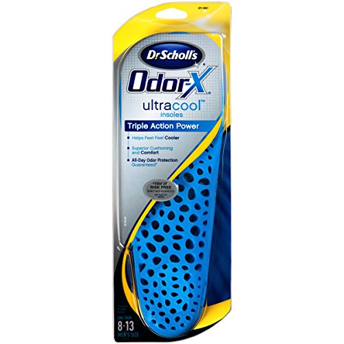 Dr Scholl s Odor-X Ultracool Insoles,  Mens Size 8-13