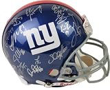 New York Giants - Super Bowl XLII Champions - Team Signed Full Size Football Helmet with at least 30 Signatures