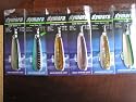 Lot of 6 Various Colors Dymara Fishing Lure Trolling Spoon 3.75" 3/8 Oz