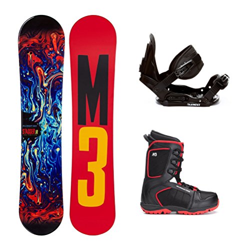 Millenium 3 Stagger 4 Militia 4 Kids Complete Snowboard Package - 120cm/4.0