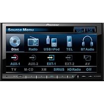 Pioneer AVH-P4100DVD 7-Inch In-Dash Double-DIN DVD Multimedia AV Receiver with  Widescreen Display