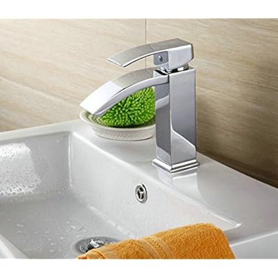 New European Style Single Hole Basin Mixer Waterfall Tap Lavatory