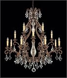 Savoy House 1-2453-16-8 New Tortoise Shell with Silver European Tuscan Sixteen Light Up Lighting Three Tier Chandelier from the European Collection
