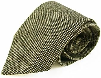 Brown Fleck Wool Tie Handwoven Necktie Mr Bean Sophisticate Gentlemen's