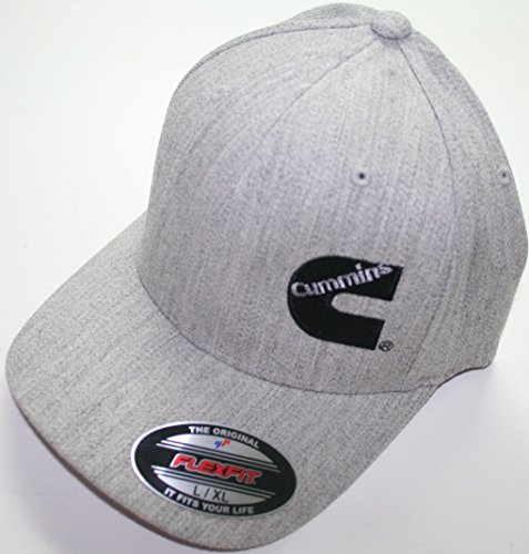 Dodge Cummins Truck Diesel Cummings Flexfit Hat Ball Cap Fitted Flex Fit s/m heather