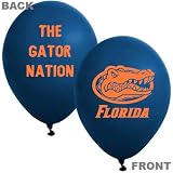 Collegiate Latex Balloons Florida Package of 10