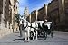 Wallmonkeys Peel and Stick Wall Decals - Horse-drawn Barouche in Front of Mezquite in Cordoba - Removable Graphic