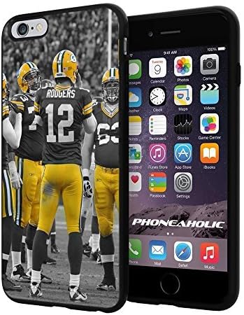 NFL Green Bay Packers Aaron Rodgers Team, Cool iPhone 6 Plus (6+ , 5.5") Smartphone Case Cover Collector iphone TPU Rubber Case Black