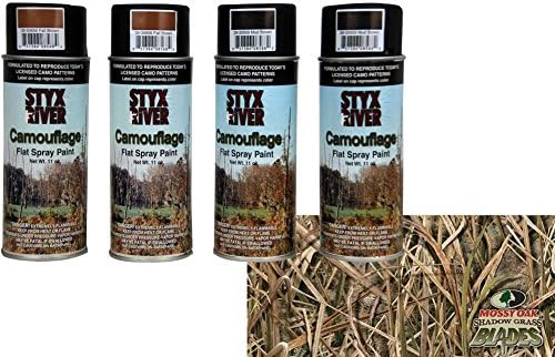 Styx River Duck Boat Camo Stencil Kit (Advantage Max-4)