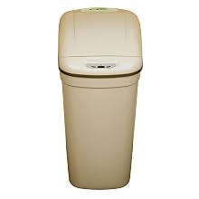 NST Nine Stars DZT-27-1GY Infrared Touchless Automatic Motion Sensor Lid Open Trash Can, Grey, 7.1-Gallon