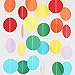Chloe Elizabeth Circle Dots Paper Party Garland Streamer Backdrop (10 Feet Long) - Circus Rainbow